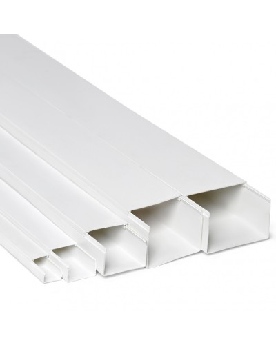 Кабель-канал 15x10x2000, двойной замок, белый (ПожТехКабель) в Абакане Кабель-канал Pintop.ru