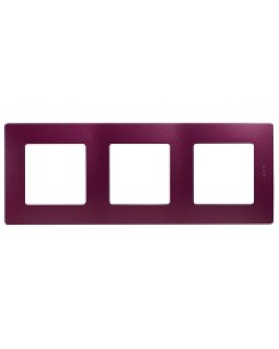 Рамка 3 поста Etika сливовый Legrand 672563 в Абакане Аксессуары для кабель-канала Pintop.ru