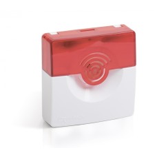 Оповещатель охранно-пожарный комбинированный (светозвуковой) адресный Рубеж ОПОП 124-R3 (бело-красный)