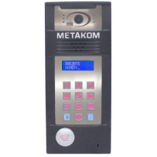 Многоабонентый антивандальный блок вызова со встроенной гибридной видеокамерой Метаком MК2018-MFCGVHS