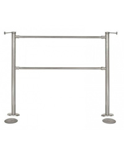 Стойка стационарная Ростов-Дон ОБ1/2-1 у (Хром) в Абакане Ограждения Pintop.ru