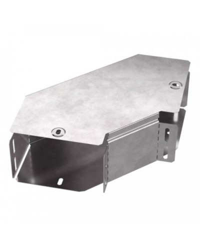 Угол горизонтальный 90 градусов с крышкой Стандарт 150х100 Промрукав (PR16.0416) в Абакане Аксессуары для лотков Pintop.ru