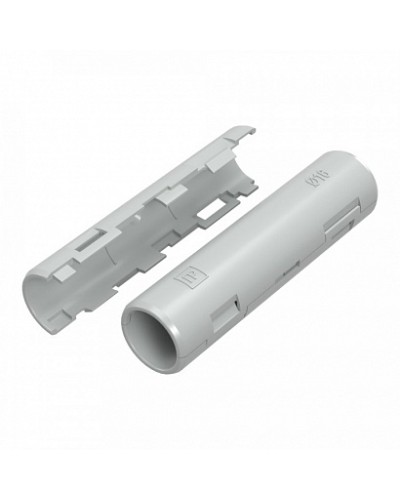 Муфта разборная d20 мм атмосферостойкая серая (70шт/840шт уп/кор) Промрукав (PR13.0410) в Абакане Повороты, муфты, тройники Pintop.ru