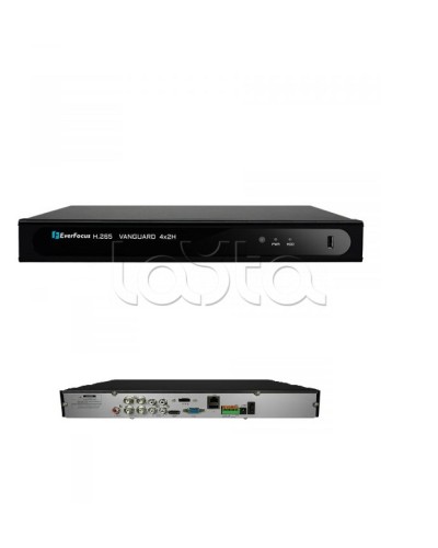 Видеорегистратор 4-канальный EverFocus VANGUARD II 4x2H в Абакане Видеорегистраторы гибридные Pintop.ru