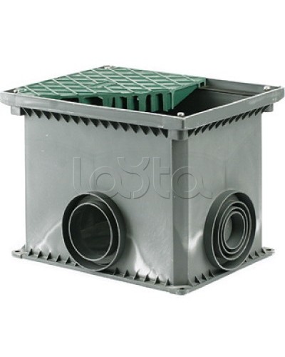 Смотровой переходной колодец без дна для двустенных труб 335х240х255 мм DKC 025003 в Абакане Распределительные коробки Pintop.ru