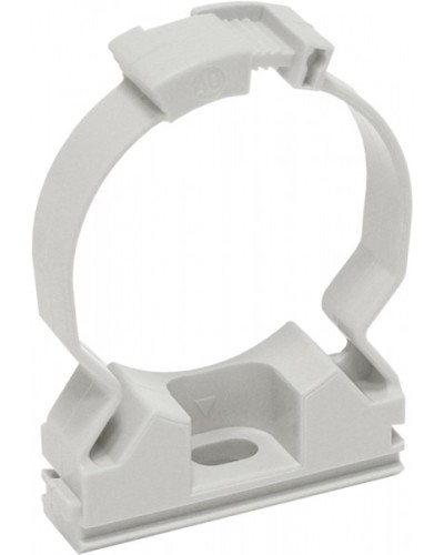 ELASTA Хомутный держатель CFC25 серый IEK (CTA10MP-CFC25-K41-100) в Абакане Стяжки-хомуты Pintop.ru