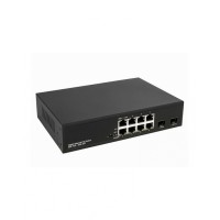 PoE коммутатор Gigabit Ethernet на 8 RJ45 + 2 SFP порта NST NS-SW-8G2G-P