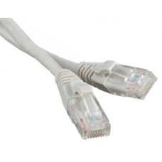 Патч-корд RJ45 - RJ45, 4 пары, UTP, категория 5е, 5 м, серый, LSZH LANMASTER LAN-PC45/U5E-5.0-GY