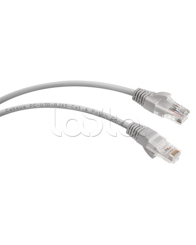 Шнур коммутационный 2xRJ-45/8P8C U/UTP кат.6 (2 м) Cabeus PC-UTP-RJ45-Cat.6-2m в Абакане Патчкорды (медные) Pintop.ru