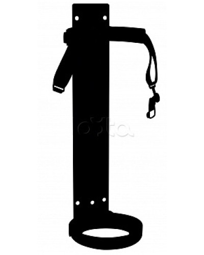 Кронштейн ПОЖТЕХНИКА КТР-ОУ-5 (d140-145) (на 1 ремне) в Абакане Аксессуары для огнетушителей Pintop.ru