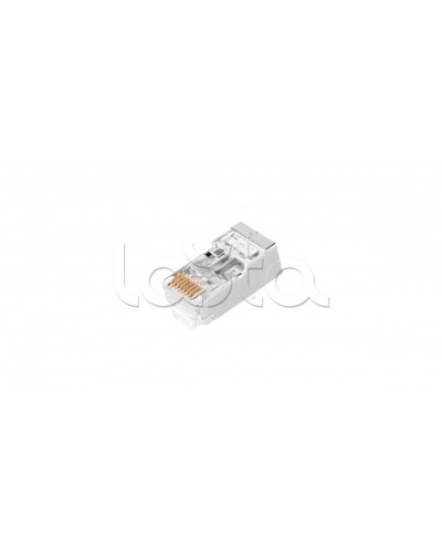Коннектор NIKOMAX RJ45/8P8C под витую пару, Кат.5е (Класс D), уп-ка 100шт. (NMC-RJ88RZ50SD1-PT-100) в Абакане Коннекторы и разъемы Pintop.ru