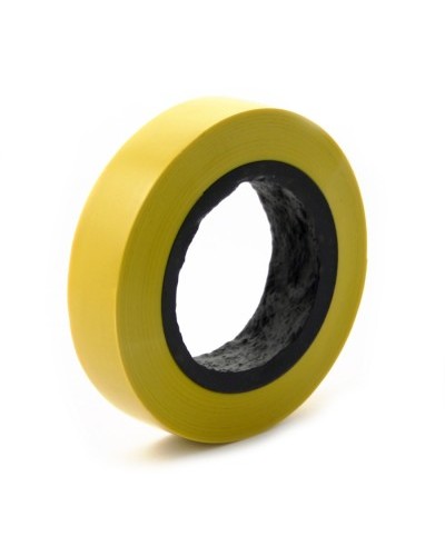 Изолента ПВХ 20 метров ширина 19мм (Желтый) ПожТехКабель PTK-Accessories в Абакане Стяжки-хомуты Pintop.ru