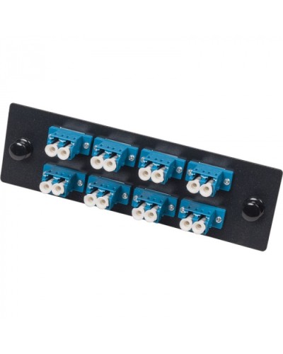 Адаптерная панель для кроссов LAN-FOBM с 8 дуплексными адаптерами LC/OM3 LANMASTER (LAN-APM-8x2LC/OM3) в Абакане Кроссы оптические Pintop.ru