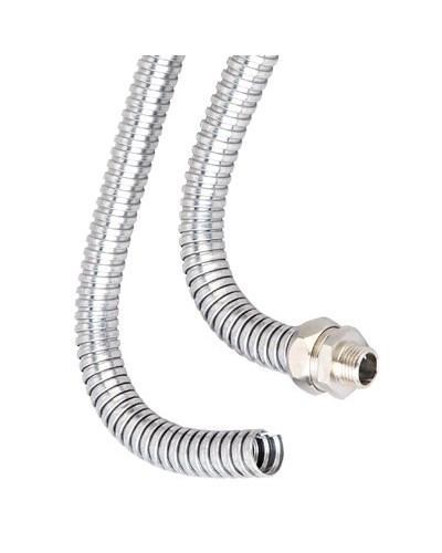 Металлорукав из оц.стали DN 12мм, Dвн 12,0 мм, Dнар 15,0 мм, IP40, 50м DKC (667R1215) в Абакане Металлорукав Pintop.ru