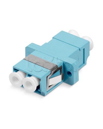 Проходной соединитель LC-LC duplex MM Cabeus (DLC-DLC-MM-OM3) в Абакане Проходные адаптеры и розетки оптические Pintop.ru