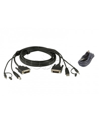 Комплект кабелей USB, DVI-D Dual Link для защищенного KVM-переключателя (1.8м) ATEN 2L-7D02UDX2 в Абакане Видеоусилители, Модуляторы, Делители Pintop.ru