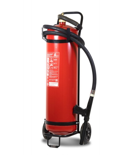 Огнетушитель ПОЖТЕХНИКА ОП-50(з) МИГ Е (10А, 233В-3, С, Е) на тележке с перекр.стволом в Абакане Огнетушители Pintop.ru