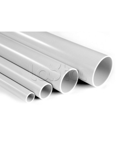 Труба ПВХ жёсткая атмосферостойкая д. 25 мм, тяжёлая, 3 м, цвет серый DKC 63525UF в Абакане Гладкая труба Pintop.ru