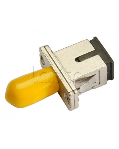 Соединитель проходной ST-SC, SM(для одномодового кабеля), simplex Cabeus ST-SC-SM в Абакане Проходные адаптеры и розетки оптические Pintop.ru