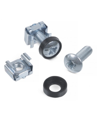 Комплект винт M6, квадратная гайка, шайба для крепления 19 оборудования в Абакане Расходные материалы для шкафов и стоек Pintop.ru