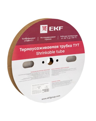 Термоусаживаемая трубка ТУТ 4/2 прозрачная рулон EKF PROxima (tut-4-tr) в Абакане Аксессуары для кабель-канала Pintop.ru