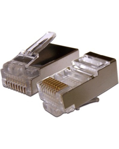 Коннектор RJ45 STP 8P8C, cat.5e TWT TWT-PL45/S-8P8C в Абакане Коннекторы и разъемы Pintop.ru
