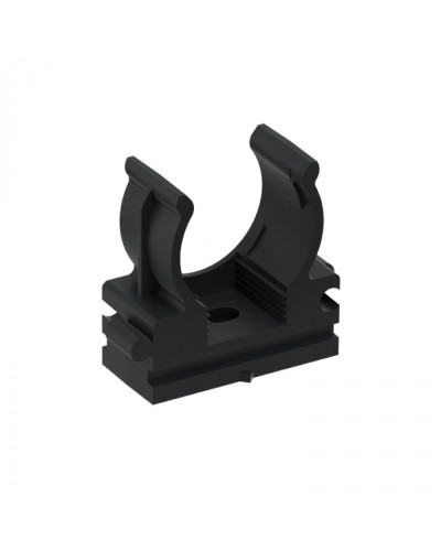 CFQ20 Держатель (клипса) для труб, для монтажного пистолета D20мм, цвет чёрный (10шт) Экопласт (41520-10BL) в Абакане Держатели, клипсы, скобы Pintop.ru