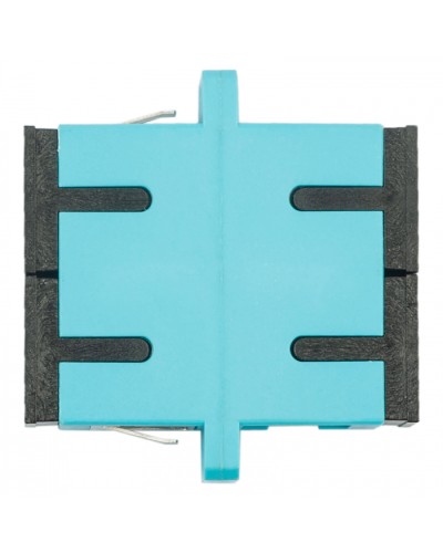 Адаптер оптический проходной SC-SC, OM3, дуплекс (duplex), бирюзовый Datarex DR-541023 в Абакане Коммутационные изделия Pintop.ru