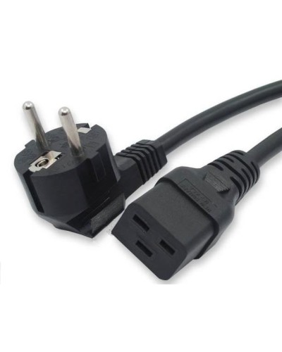 Кабель питания 1,8 м Hyperline PWC-IEC19-SHM-1.8-BK в Абакане Патч-корды и пигтейлы Pintop.ru