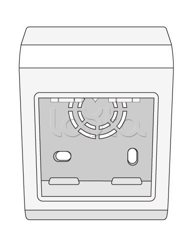 Коробка монтажная под 2 модуля 45x45 мм PDM DKC 10013 в Абакане Аксессуары для кабель-канала Pintop.ru