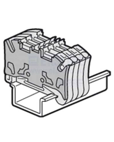 Торцевая крышка Viking 3 для пружинных клемм с шагом 5 мм двухъярусных Legrand 037589 в Абакане Клеммные колодки Pintop.ru