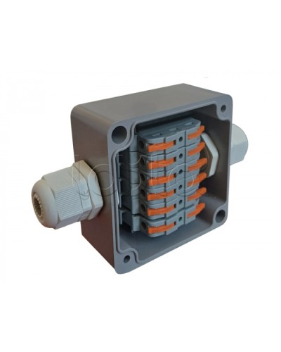 Коробка пылевлагонепроницаемая клеммная G366 А Wago АЯКС IP66/IP65, 82x80x55 Магнито-контакт в Абакане Распределительные коробки Pintop.ru