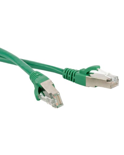 Патч-корд F/UTP Hyperline PC-LPM-STP-RJ45-RJ45-C6-10M-LSZH-GN в Абакане Патчкорды (медные) Pintop.ru