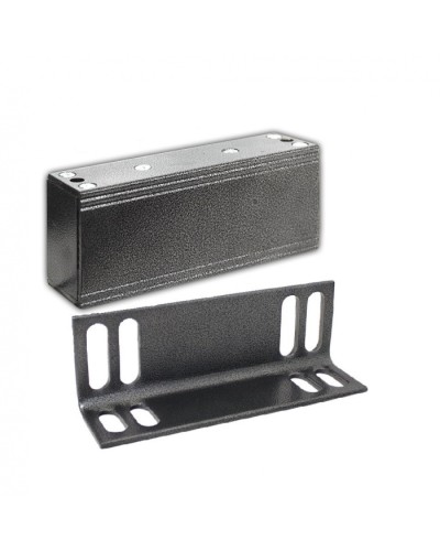 Замок электромагнитный Олевс М2-500 с уголком серебряный антик в Абакане Электромагнитные замки Pintop.ru