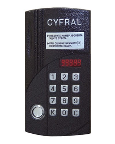 Блок вызова аудиодомофона на 20 абонентов Цифрал CCD-20/TC в Абакане Блоки вызова многоабонентные Pintop.ru