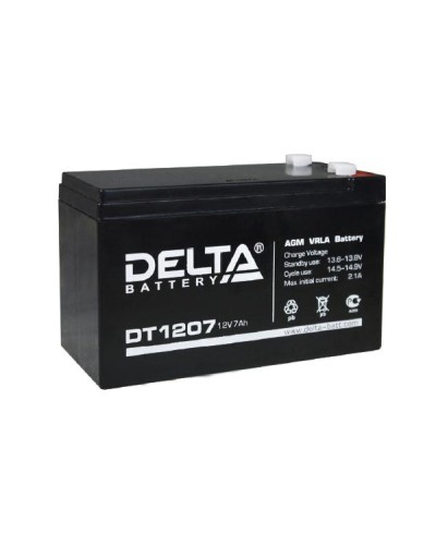 Аккумулятор свинцово-кислотный Delta DT 1207 в Абакане Электротехническое оборудование Pintop.ru