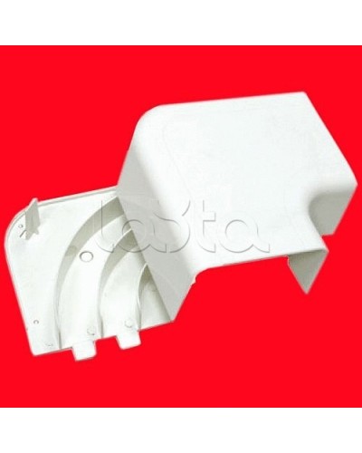 Угол плоский 100х40 с задней стенкой и разделителем для кабель-канала серии ARC-LAN, огнестойкость E15-E110 Экопласт 576314-E110 в Абакане Аксессуары для кабель-канала Pintop.ru