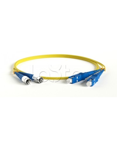 Патч-корд волоконно-оптический Hyperline FC-D2-9-FC/UR-SC/UR-H-2M-LSZH-YL в Абакане Патч-корды оптические Pintop.ru
