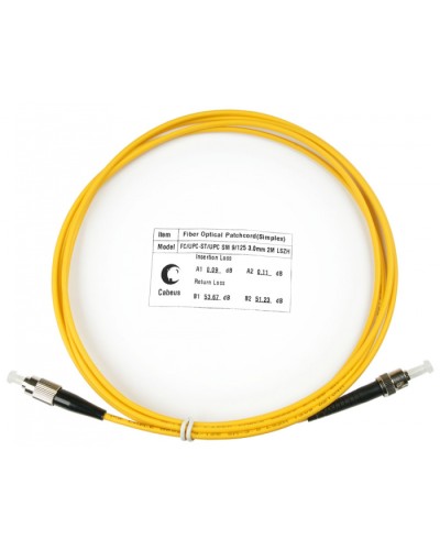 Шнур оптический simplex FC-ST 9/125 sm 2м LSZH Cabeus FOP(s)-9-FC-ST-2m в Абакане Патч-корды оптические Pintop.ru