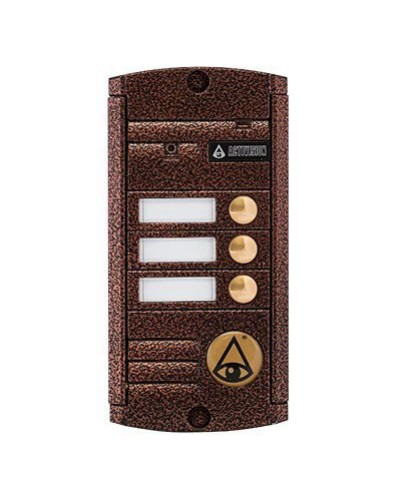 Видеопанель вызывная накладная на 3 абонента Activision AVP-453 (PAL, антик) в Абакане Вызывные видеопанели малоабонентные Pintop.ru