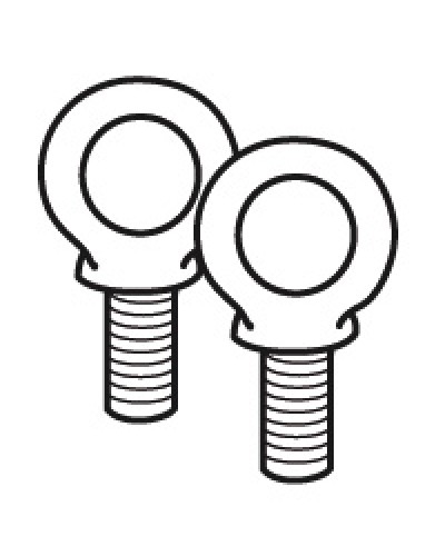 Комплект подъемных колец Legrand 020482 в Абакане Аксессуары для стоек и шкафов Pintop.ru