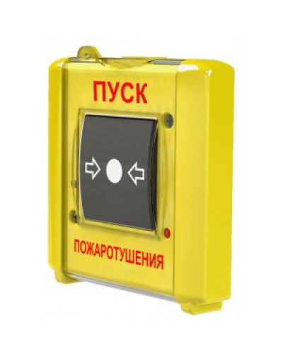 Устройство дистанционного пуска Юнитест УДП-И исп.2 (УДП 513-15 исп.2) надпись (Пуск пожаротушения) в Абакане Пожарные извещатели Pintop.ru