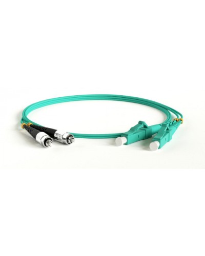 Патч-корд волоконно-оптический Hyperline FC-D2-503-SC/PR-ST/PR-H-1M-LSZH-AQ в Абакане Патч-корды оптические Pintop.ru