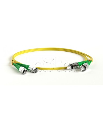 Патч-корд волоконно-оптический Hyperline FC-D2-9-LC/UR-LC/UR-H-20M-LSZH-YL в Абакане Патч-корды оптические Pintop.ru