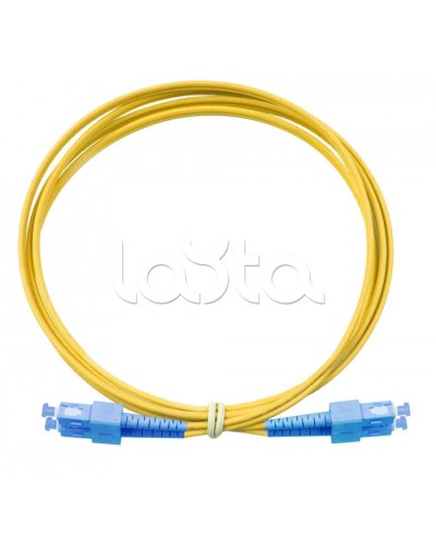 Патч-корд дуплексный 2*9/125 SC-SC, 1м Eurolan (41F-S2-SC-SC-01) в Абакане Патч-корды и пигтейлы Pintop.ru