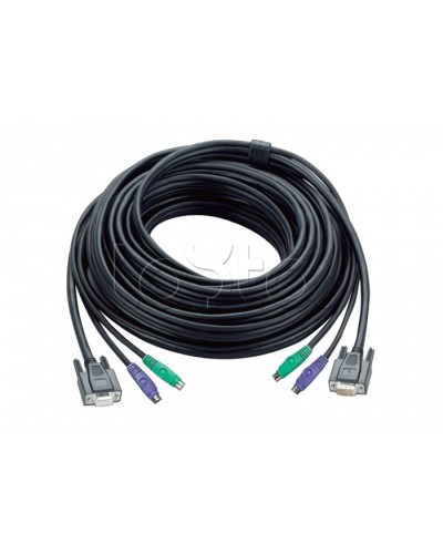 КВМ-кабель с интерфейсами PS/2, VGA (5м) ATEN 2L-1005P в Абакане Видеоусилители, Модуляторы, Делители Pintop.ru