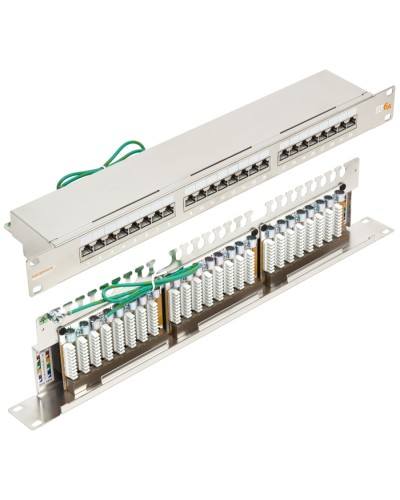 Патч-панель 19, 1U, 24xRJ45 кат.6А NIKOMAX NMC-RP24SA2-1U-MT в Абакане Патч панель Pintop.ru