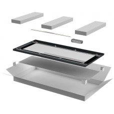 ITK LINEA E Дверь стеклянная 600мм шкафа 33U чер. (LE05-33U6X-DR)