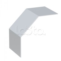 Крышка на угол 90 градусов вертикальный внешний лестничный усиленная 150x500 мм (2 мм) EKF (kvoltp90150500-2)
