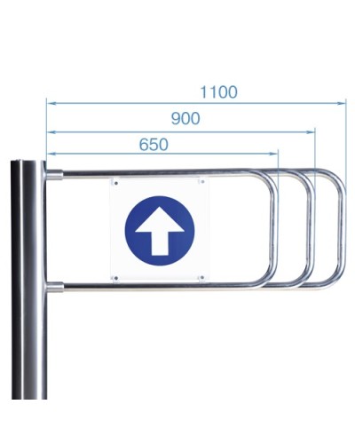 Створка для стойки калитки PERCo-AG-900 (900мм) в Абакане Ограждения Pintop.ru